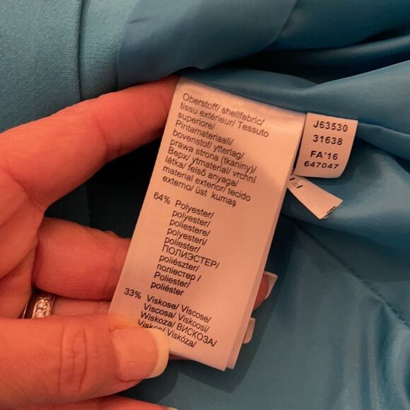 Venus Sz 4 Lined Gathered Shirred Zip Jacket - Picture 9 of 9